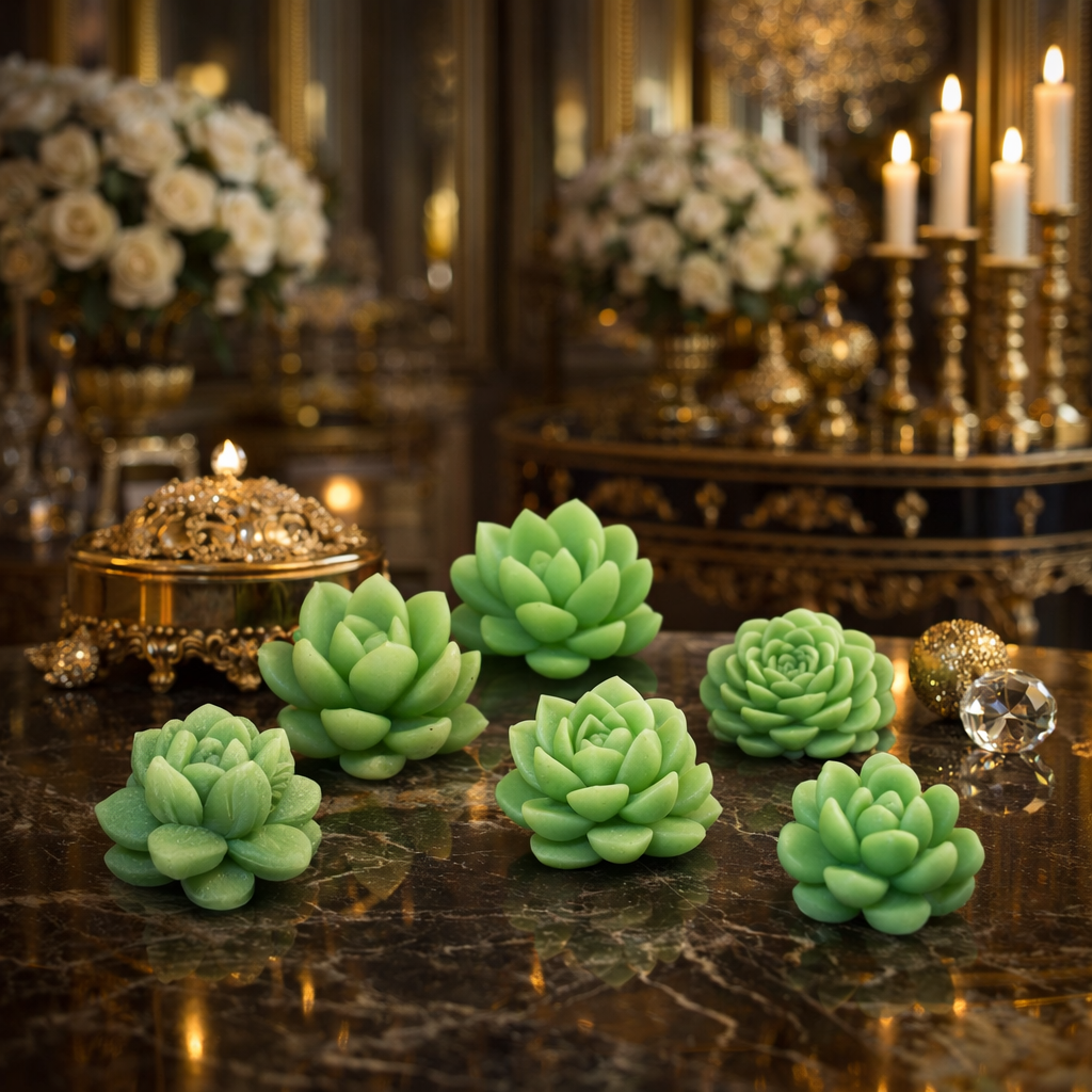 Succulent plant mould 7 cavity