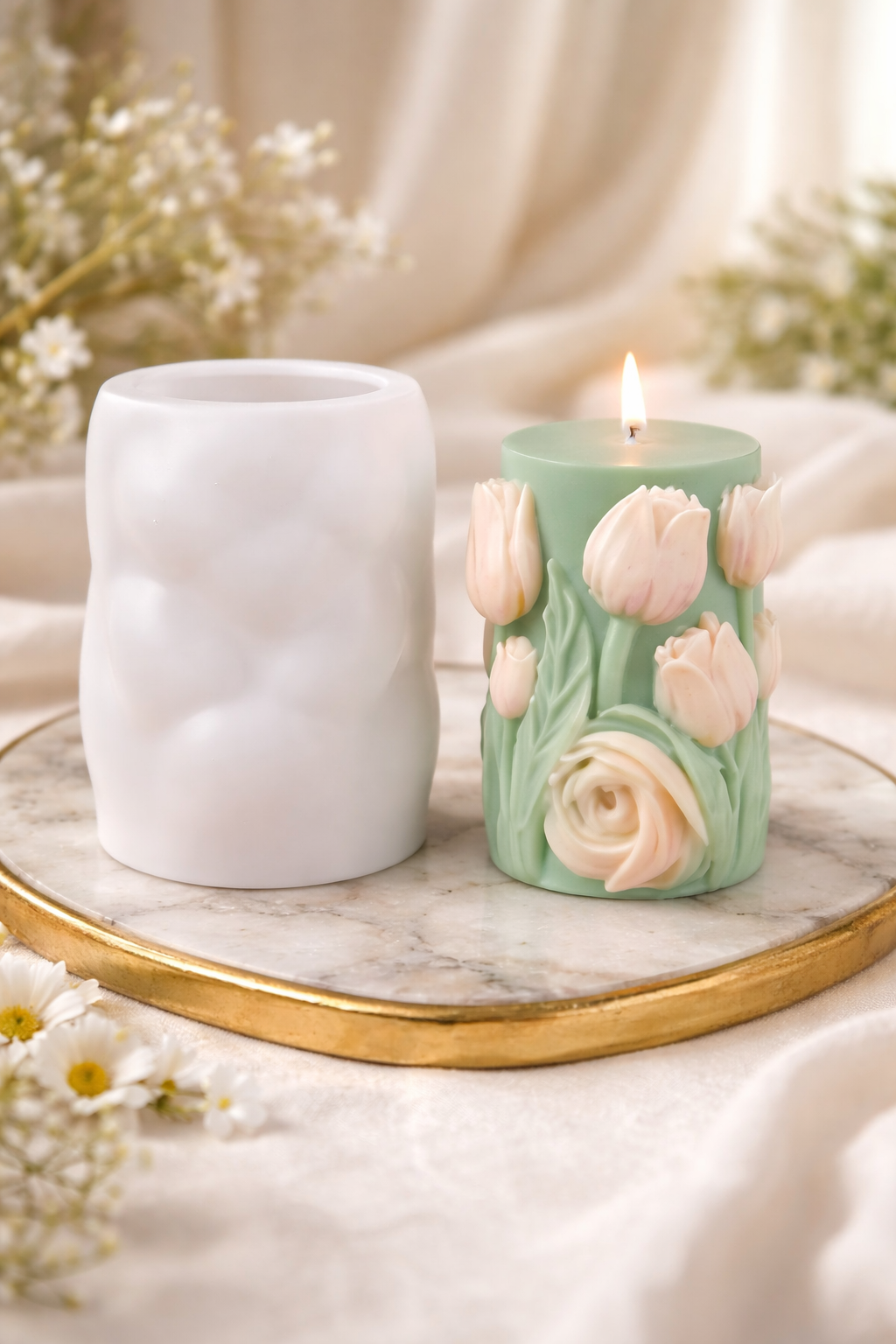 Pillar candle mold
