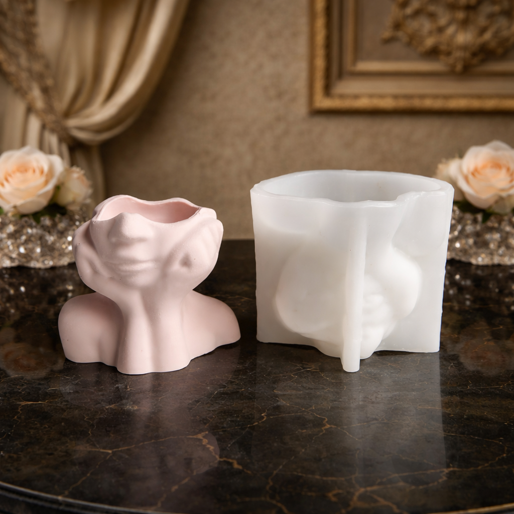 Bust Planter Silicone Mold