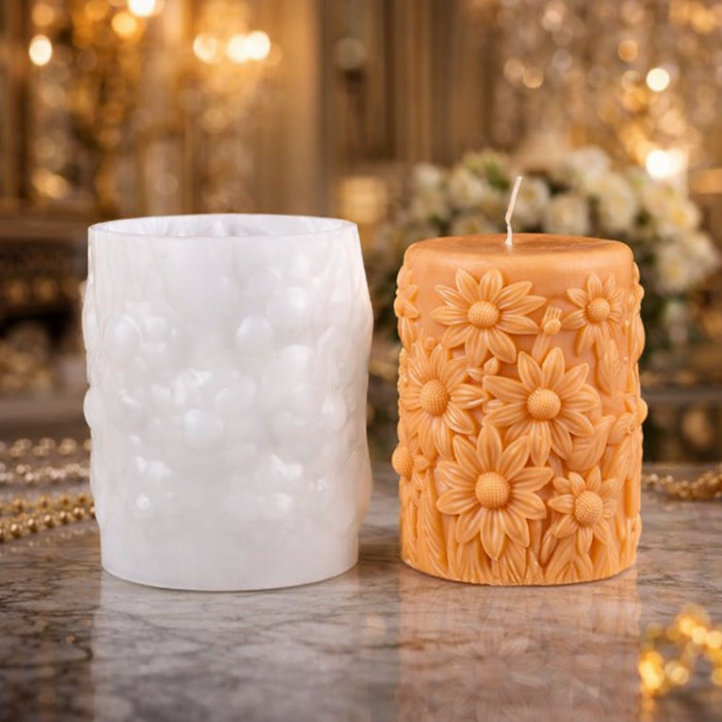 Daisy Bloom Candle Mold