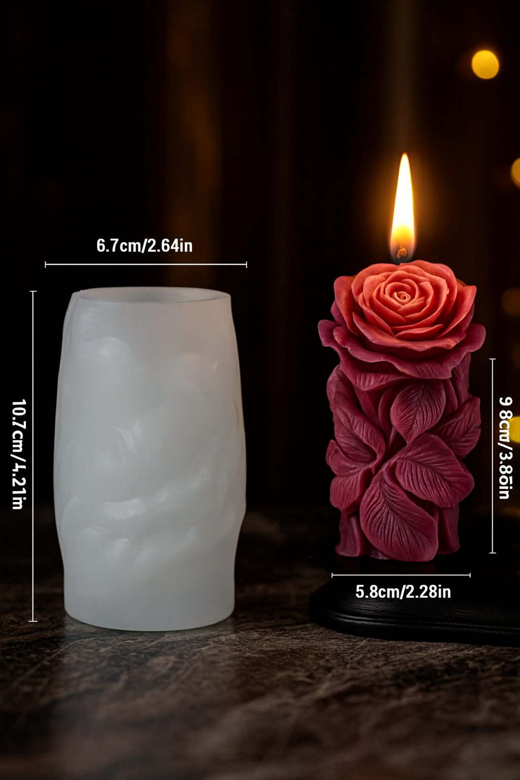 Pillar rose mold