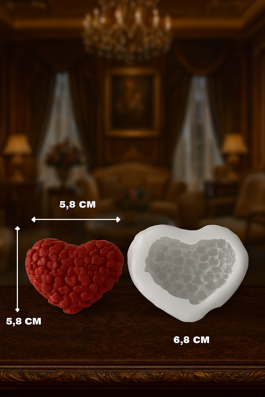 Mold 3d heart