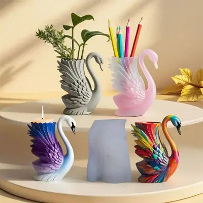 Planter mould swan jar