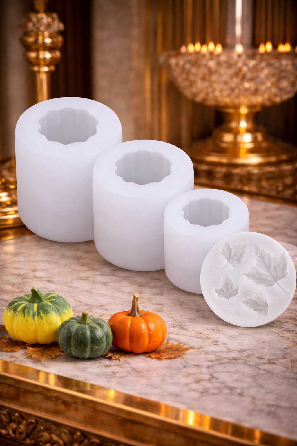 4 pc pumkin mold