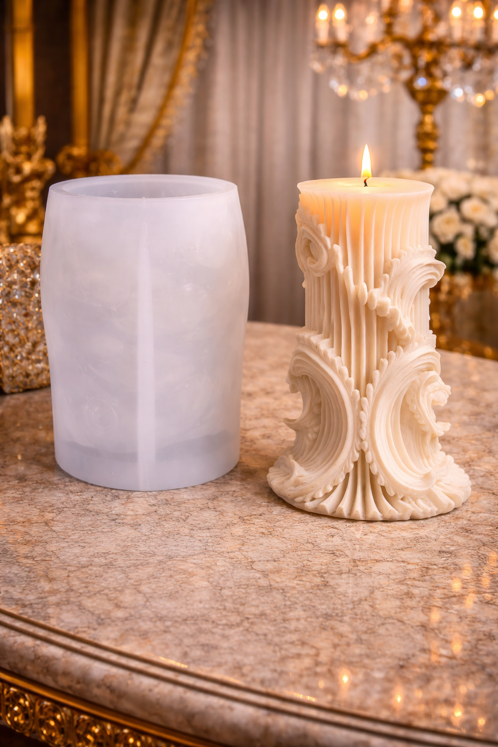 11.2 cm pillar candle mold